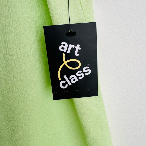 Art Class Girls Cover Up Lime Green Size L (10/12) NWT - Picture 6 of 9